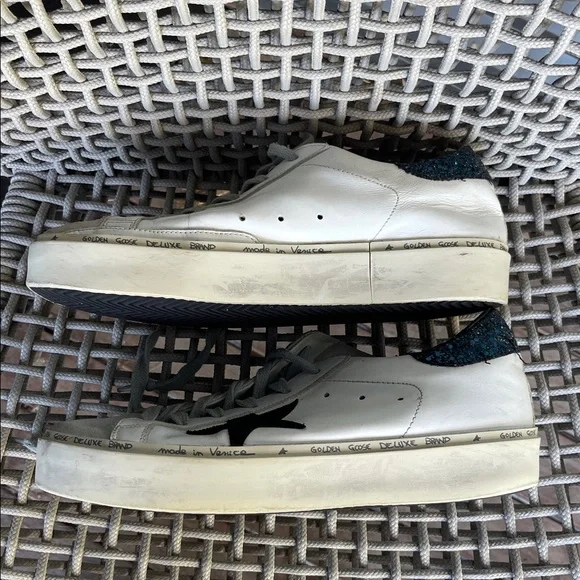 Golden Goose Hi Star |White | blue glitter-back |Size 39| 9 - Picture 10 of 16